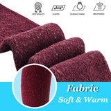 Lian LifeStyle Women's 4 Pairs Awesome, Breathable, Fancy and Cozy Knee High Cotton Boot Socks HR158212 Size 6-9 (Wine)