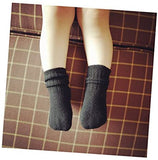 Lian LifeStyle Baby's 4 Pairs Remarkable Wool Blend Crew Socks Size 0Y-8Y HR1617