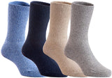 Lian LifeStyle Durable Children's 4 Pairs Wool Crew Socks CGF115 Size (0Y-6Y)