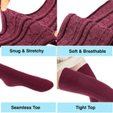 Lian LifeStyle Women's 1 Pair Adorable Knee High Cotton Socks JMYP1025 Size 6-9
