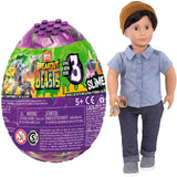 Mega Construx Breakout Beasts Goldengrowl+ Franco 18 inch Non-posable Boy Regular Fashion Doll, Pack of 2