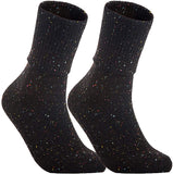 Lian LifeStyle Big Girl's Women 2 Pairs Knee High Wool Crew Socks HR1412 Size 6-9