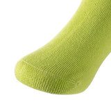 Lovely Annie Children's 4 Pairs Superior Quality Cotton Socks - Fascinating and Refined Crew Socks - Sweat Permeable - Perfect for Sports Size 1Y-3Y(Green)