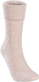 Lian LifeStyle Perfect Fit Women's Wool Crew Socks L1860 Size 6-9