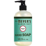 Effective Liquid Hand Soap for Daily Use Natural Hand Soap w/ Essential Oils for Hand Wash Cruelty Free Eco Friendly Product Basil Scented Soap 12.5 FL OZ Per Bottle, 1 Bottle