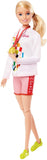 Barbie Olympic Games Tokyo 2020 Sport Climber Doll with Uniform, Tokyo 2020 Jacket, Medal, Harness, Weight and Climbing Clips for Ages 3 and Up, Multicolor