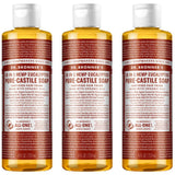 Undiluted Pure Castile Liquid Soap in Eucalyptus Scent: 18-in-1 All Natural Soap w/ Organic Essential Oil Eucalyptus Scent, All Purpose Castile Soap for Skincare, Hand Wash, Cleaning & More, 8 Fl OZ Bottle