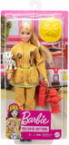 Barbie Firefighter Playset with Blonde Doll (12-in), Role-Play Clothing & Accessories: Extinguisher, Megaphone, Hydrant, Dalmatian Puppy, Great Gift for Ages 3 Years Old & Up