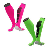 Lian LifeStyle Gorgeous Women's 1 2 Pair Long Athletic Football Soccer Socks Sport Tube Socks M XL0032-(Random Color)