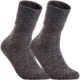 Lian LifeStyle Big Girl's Women's 2 Pairs Knee High Wool Socks HR1412 Size 6-9