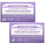 Moisturizing Bar Soap Soothing Clean, Made with Essential Oils, Cruelty Free Cleanser that Washes Away Dirt, Lavender Scented, 5 OZ Bar Soap, 2 Bar Soaps