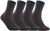 Lian LifeStyle Perfect Fit Women's 4 Pairs Wool Crew Socks LHR1612 Size 6-9