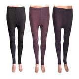 Lian LifeStyle Ultra Comfy Spandex Leggings for Women 3 Pair's | Teen & Juniors leggings - Breathable & Lightweight | Stretchy & Cool Active Wear: Workout Tights, Yoga Pants, Running Leggings | Perfect as Daily Basics, Color (Coffee,Wine,Purple)