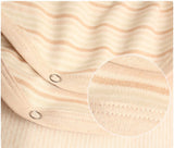 Lian LifeStyle Infant Baby's 1 PK Organic Cotton Underwear Size M Honey Dew w Ivory Strip