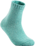 Lian LifeStyle Women's 2 Pairs Pack Soft Wool Blend Crew Socks Size 6-9 LK1602