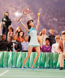 Barbie Inspiring Women Series Billie Jean King Collectible Doll, 12-in, Wearing Tennis Dress and Accessories, with Doll Stand and Certificate of Authenticity