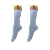 Lian LifeStyle Women's 2 Pairs Pack Soft Wool Blend Crew Socks Size 6-9 LK1602