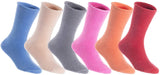 Lian LifeStyle Fantastic Children's 6 Pairs Wool Socks LK0601 Size 6M-12M (Random)