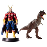 Dark Horse My Hero Academia: All Might Silver Age 11 Inch Figure + Control ‘N Conquer Large Dinosaur Figure with Authentic Detail, Pack of 2