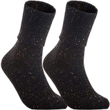 Lian LifeStyle Big Girl's Women's 2 Pairs Knee High Wool Socks HR1412 Size 6-9