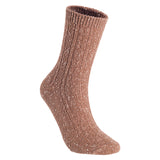 AATMart Women's Big Girl's 4 Pairs Breathable Soft Gorgeous & Long Lasting Cotton Crew Socks Size 5-9 HR1614-4P4C-06(Coffee, Brown, Tan, Navy)