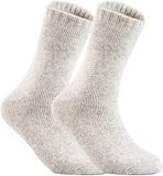 Lian LifeStyle 3 Pairs Father-Mother-Daughter Pack Extra Thick Wool Boot Socks Crew Plain Color LK01+LK02+LK03 (0Y-5Y)