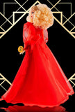 Barbie Collector Mattel 75th Anniversary Doll in Red Chiffon Gown, Blonde