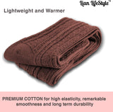 Lian LifeStyle Women's 1 Pair Adorable Knee High Cotton Socks JMYP1025 Size 6-9