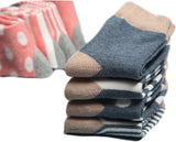 Lian LifeStyle Baby Toddler 4 Pairs Pack Cute Cotton Socks 3 Sizes(0-36M)