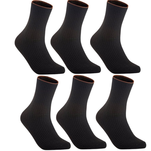 Women's 6 Pairs Ultralight Breathable Cozy Wool Crew Socks. Sweat Absorbent Great Activewear for Fun Sports(Black)
