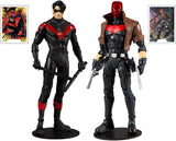 World Deluxe Story Pack Off-Road Tracker ATV + Toys DC Multiverse Red Hood and Nightwing 7" Action Figure Multipack, Pack of 2