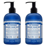 Moisturizing Liquid Hand Soap Soothing Clean, Made with Essential Oils, Cruelty Free Cleanser that Washes Away Dirt, Peppermint, 12 FL OZ Bottle