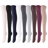 Lovely Annie Women's 5 Pairs Incredible Durable Super Soft Unique Over Knee High Thigh High Cotton Socks Size 6-9 A1024(Assorted)