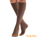 Women's 2 Pairs Cute Fluffy and Fancy Knee High Cotton Socks with a Wide Color and Size Range HR158212 Size 6-9(Coffee)