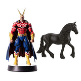 Dark Horse My Hero Academia: All Might Silver Age 11 Inch Figure + Horse Club Animal Figurine Horse Toys for Girls and Boys, Pack of 2