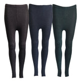Lian LifeStyle Ultra Comfy Spandex Leggings for Women 3 Pair's | Teen & Juniors leggings - Breathable & Lightweight | Stretchy & Cool Active Wear: Workout Tights, Yoga Pants, Running Leggings | Perfect as Daily Basics, Color (Coffee,Navy,Green)