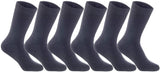 Lian LifeStyle Fantastic Children's 6 Pairs Wool Crew Socks Super Comfortable, Soft, and Durable LK0601 Size 6Y-8Y (Dark Grey)
