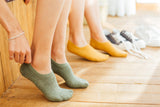 Lian LifeStyle Big Girls Women's 6 Pairs Super Comfortable Cotton No Show Socks. Discreet & Breathable Ultra Low Socks L1801 Size 6-9 6P6C-1