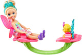 Barbie Dreamtopia Chelsea Fairy Doll and Fairytale Treehouse Playset with Seesaw, Swing, Slide, Pet and Accessories, Gift for 3 to 7 Year Olds