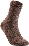 Lian LifeStyle Big Girl's Women's 6 Pairs Wool Blend Crew Socks HR1613 Size 6-9