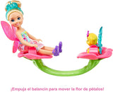 Barbie Dreamtopia Chelsea Fairy Doll and Fairytale Treehouse Playset with Seesaw, Swing, Slide, Pet and Accessories, Gift for 3 to 7 Year Olds