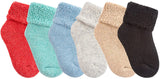 Lian LifeStyle Women's 3 Pairs Perfect Fit Soft Wool Crew Socks Size 6-9 LK1602