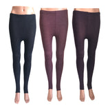 Lian LifeStyle Ultra Comfy Spandex Leggings for Women 3 Pair's | Teen & Juniors leggings - Breathable & Lightweight | Stretchy & Cool Active Wear: Workout Tights, Yoga Pants, Running Leggings | Perfect as Daily Basics, Color (Navy,Wine,Purple)