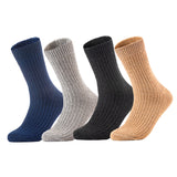 AATMart Big Girl's Women's 4 Pairs Wool Blend Crew Socks, Outstanding Quality Ideal for the Cold Winter Weather FS03 Size 6-9  (Random Color)