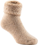 Lian LifeStyle 3 Pairs Father-Mother-Daughter Pack Extra Thick Wool Boot Socks Crew Plain Color LK01+LK02+LK03 (0Y-5Y)