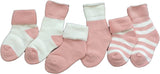 Lian LifeStyle Children's 3 Pairs Premium Cotton Crew Socks Stripes Size(0Y-2Y)