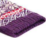 Lian LifeStyle Big Girl's 5 Pair Pack Fashion Plaid-Maple Leaf Wool Socks Size L/XL