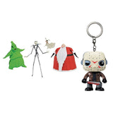 The Nightmare Before Christmas Deluxe Lighted Action Figure Box Set + Keychain: Horror - Jason Voorhees Toy Figure, Pack of 2