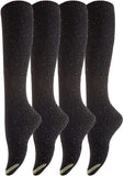 Lovely Annie Women's 4 Pairs Cute Cozy Knee High Cotton Socks HR158212 Size 6-9