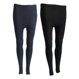 Lian LifeStyle Ultra Comfy Spandex Leggings for Women 2 Pair's | Teen & Juniors leggings - Breathable & Lightweight | Stretchy & Cool Active Wear: Workout Tights, Yoga Pants, Running Leggings | Perfect as Daily Basics, Color (Navy,Black)